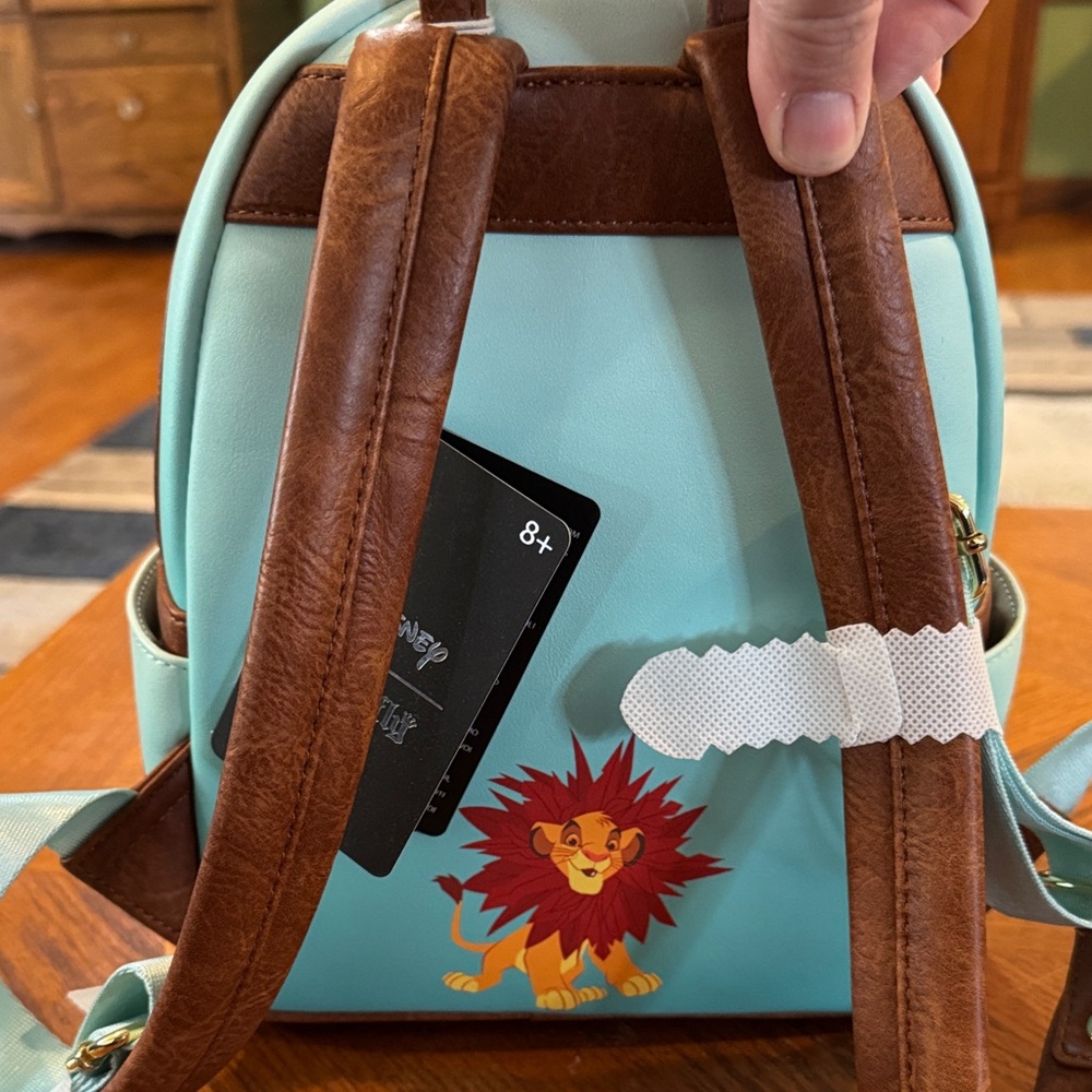 Loungefly Aqua Lion King Duo Mini Backpack - Picture 3 of 7